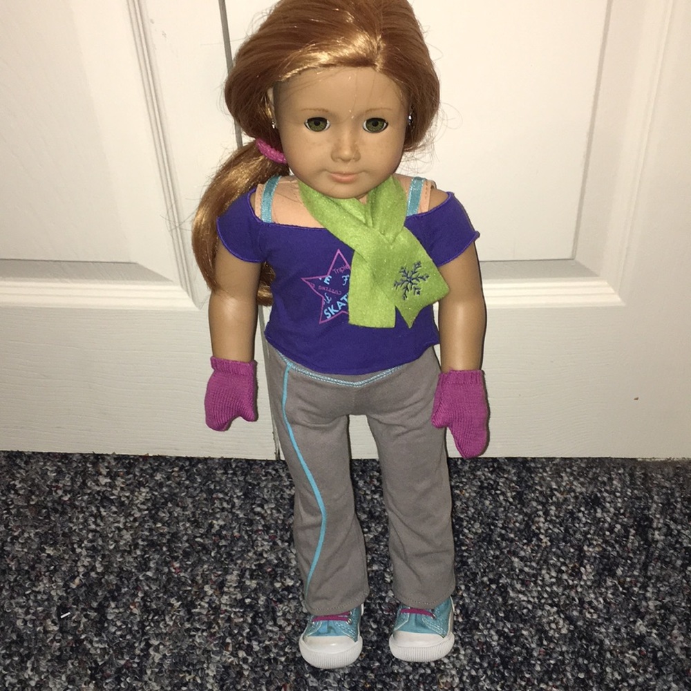 American Girl Doll warm up skating outfit